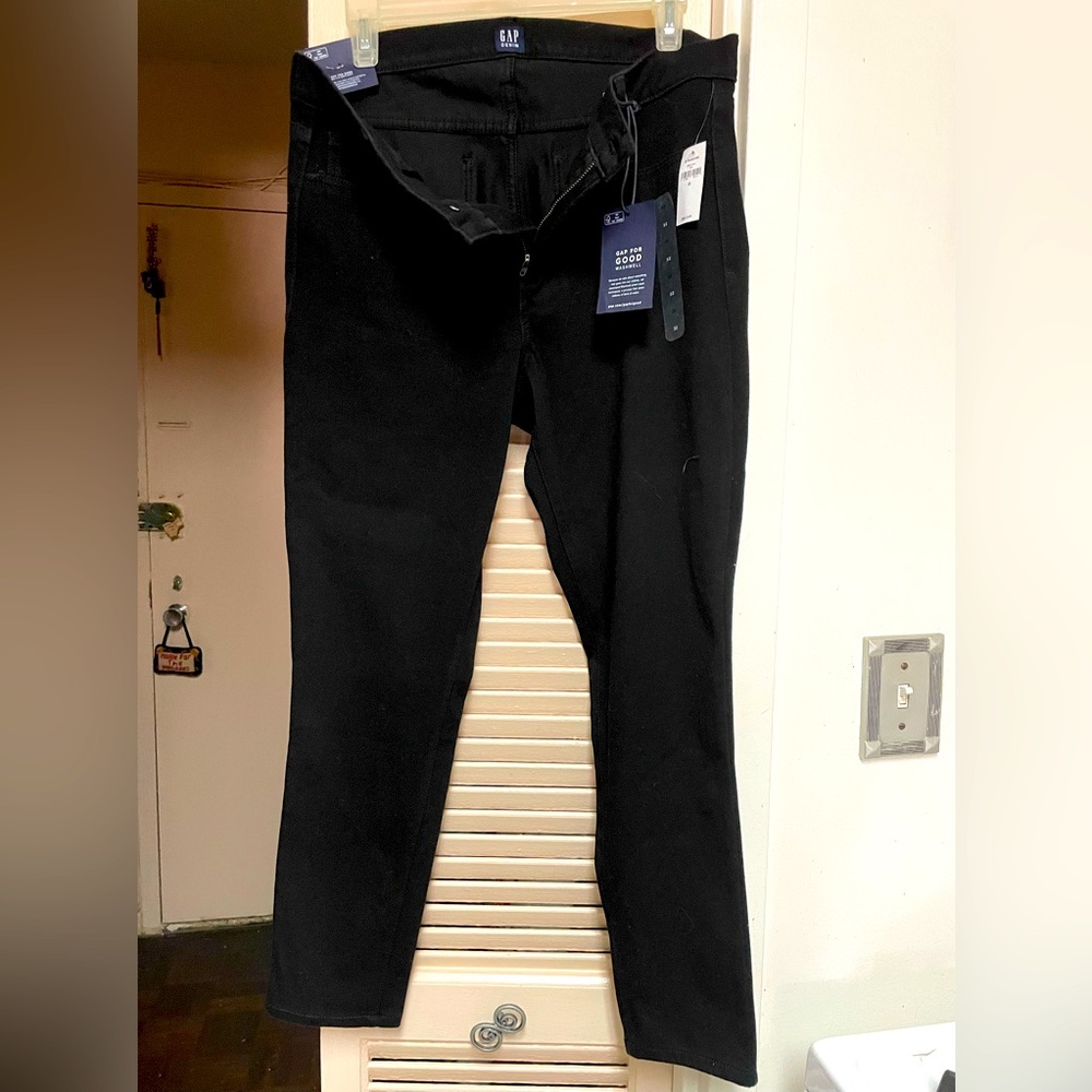 GAP JEGGINS JEANS SOFT N STRETCHING 16” 26”L ankle COMFORT N STYLE BLACK